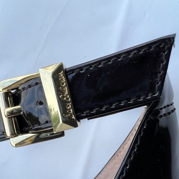 Sam Edelman Black Brenda Patent Leather Espadrilles Wedge Heel Sandal Size 8.5 - Picture 9 of 11